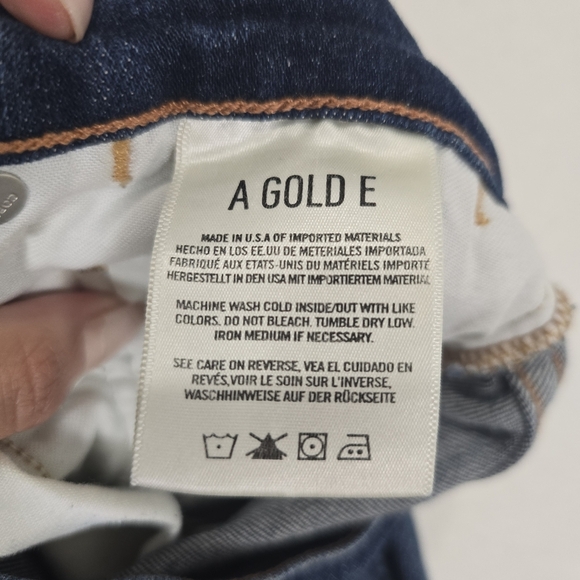 Agolde Isabel Slim Fit Boyfriend Starwood Slight Distressed Jeans Size 27 - Picture 12 of 13